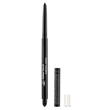 Lápis De Olho Ruby Kisses Retrátil À Prova D'agua Blackest Black