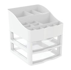 Kit Organizador Niltron Cosméticos Branco Com 2 Gavetas