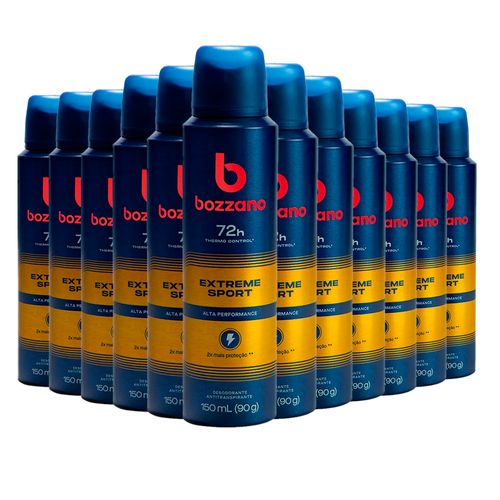Kit Desodorante Aerosol Bozzano Extreme 90g - 12 unidades
