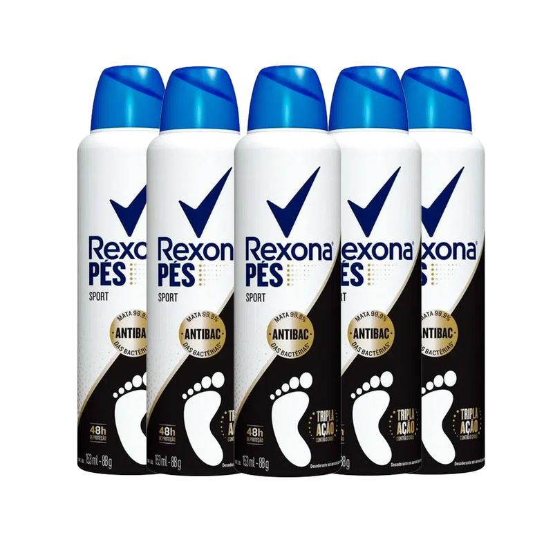 2022100817-Kit-Desodorante-Aerosol-Rexona-Para-Os-Pes-Sport-153ml---5-Unidades