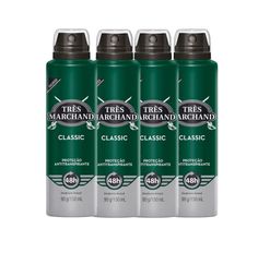 Kit Desodorante Aerosol Très Marchand Classic 150ml - 4 Unidades