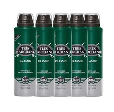 Kit Desodorante Aerosol Très Marchand Classic 150ml - 5 Unidades