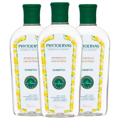 Kit Shampoo Phytoervas Anti Resíduos 250ml - 3 Unidades