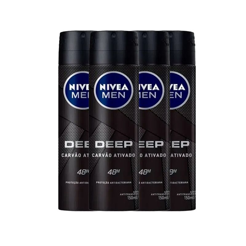 2022101191-Kit-Desodorante-Aerosol-Nivea-Men-Deep-Original-150ml---4-Unidades