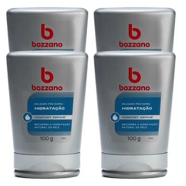 Kit Bálsamo Pós Barba Bozzano Hidratação 100g - 4 Unidades