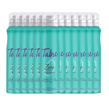 Kit Desodorante Aerosol Tabu Collection Zero 150ml - 12 Unidades