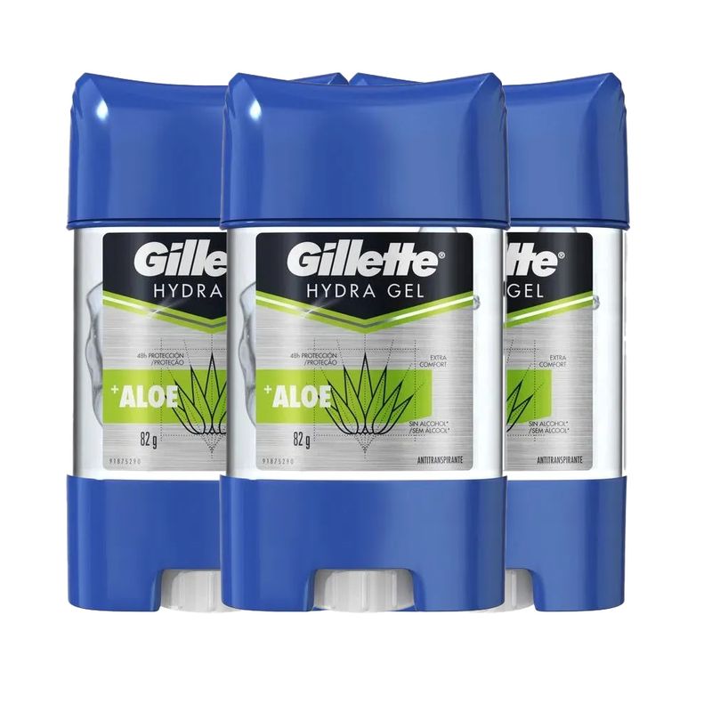 2022101249-Kit-Desodorante-Gel-Antitranspirante-Gillette-Hydra-Gel-Aloe-82g---3-Unidades