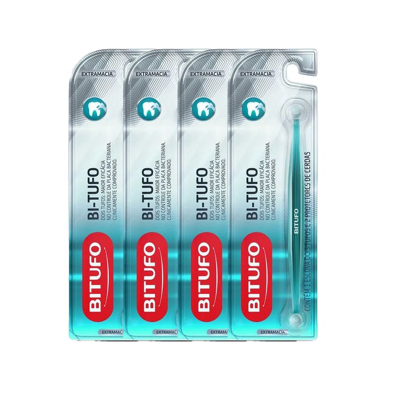 2022101270-Kit-Escova-Dental-Bitufo-Dois-Tufos-Extra-Macia---4-Unidades