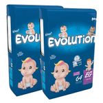 2022101296-Kit-2-Fraldas-Descartavel-Evolution-Economico-Hiper-EG---128-Tiras
