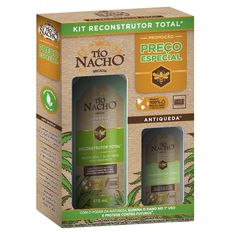 Kit Shampoo 415ml+Condicionador 200ml Tio Nacho Reconstrutor - VENCIMENTO SETEMBRO 2025