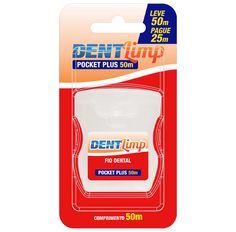 Fio Dental Dentlimp Pocket Leve 50m Pegue 25m