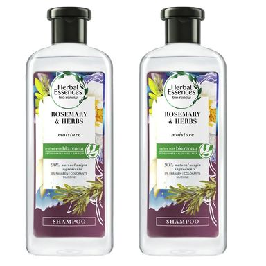 Kit Shampoo Herbal Essences Bio Renew Alecrim E Ervas 400ml - 2 Unidades