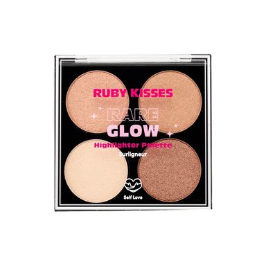 Paleta De Iluminador Ruby Kisses  Rare Glow