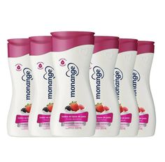 kit Creme Hidratante Corporal Monange Frutas Vermelhas 200ml  - 6 Unidades