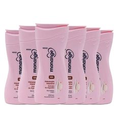 kit Creme Hidratante Corporal Monange Hidratação Intensiva Extrato De Algodão 200ml  - 6 Unidades