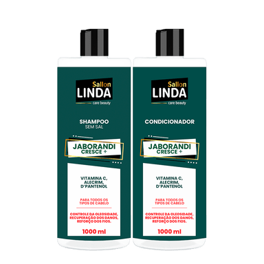 Kit Shampoo + Condicionador Sallon Linda Cresce + 1L