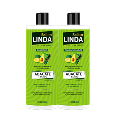 Kit Shampoo + Condicionador Abacate Sallon Linda 1L