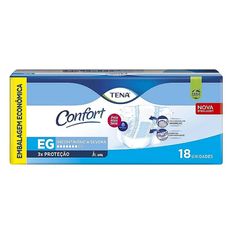 Fralda Geriátrica Tena Confort Mega EG Com 18 Unidades