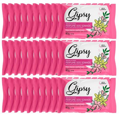Kit Sabonete Em Barra Gipsy Perfume Dos Sonhos 80g Com 30 Unidades