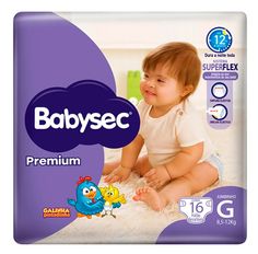 Fralda Descartável Babysec Galinha Pintadinha Premium G 16 Tiras