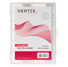 Gel Tip Almond Vertix Professional Com 240 Unidades