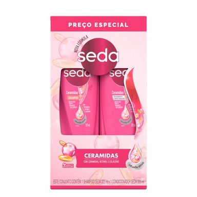 Kit Shampoo + Condicionador Seda Ceramidas 325ml Preço Especial