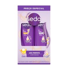 Kit Shampoo + Condicionador Seda Liso Perfeito 325ml Preço Especial