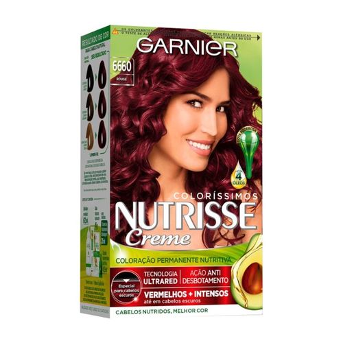 Tintura Nutrisse Creme Louro Escuro Ultra Vermelho Rouge - 6660