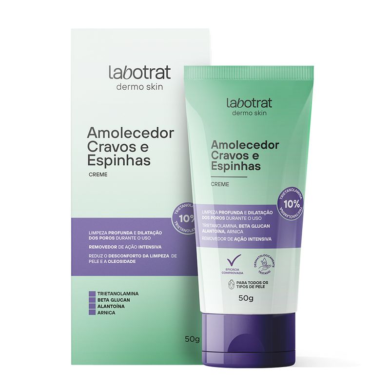 Creme Facial Labotrat Amolecedor De Cravos E Espinhas 50g - Lojas Rede
