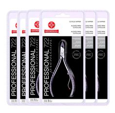 Kit Alicate De Cutícula Mundial Inox Profissional 722 - 6 Unidades