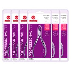 Kit Alicate Cutícula Profissional Mundial Inox Referência 777 - 6 Unidades