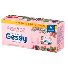 Kit Sabonete Em Barra Gessy Frutas Vermelhas Com 6 Unidades 80