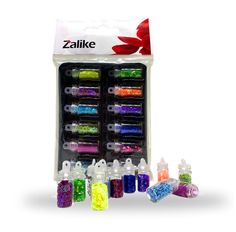 Glitter Zalike Mini Garrafinha 12 Unidades