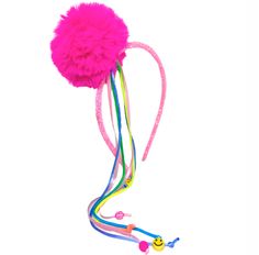 Tiara Zalike Tubo Strass Pompom E Fita - 524