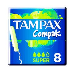 Absorvente Tampax Compak Super - 8 Unidades