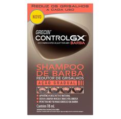 Shampoo De Barba Grecin Control GX Redutor De Grisalhos 118ml