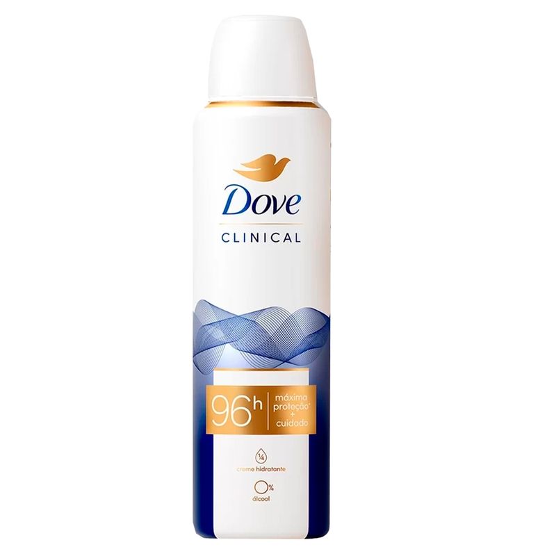 Desodorante Aerosol Dove Clinical Original Clean 150ml/91g - Lojas Rede