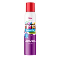 Tinta Spray Para Cabelo Aeroflex Vermelho Neon 150ml