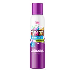 Tinta Spray Para Cabelo Aeroflex Violeta Neon 150ml