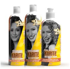 Kit Shampoo, Condicionador e Creme De Pentear  Soul Power Karité Shea Butter