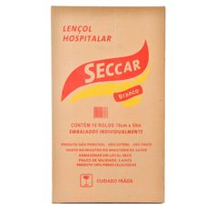Lençol Hospitalar Seccar Nobreza Branco 70Cmx50m