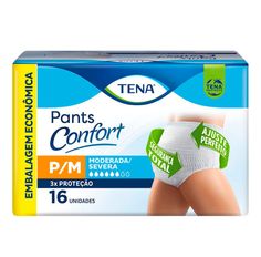 Roupa Íntima Tena Pants Confort P/M Com 16 Unidades