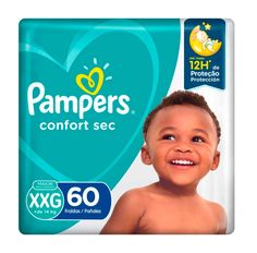 Fralda Descartável Pampers Confort Sec Giga XXG Com 60 Unidades