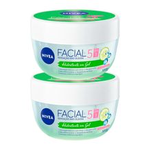 Kit Creme Hidratante Facial Nivea Em Gel Fresh Pepino E Ácido Hialurônico 100g - 2 Unidades