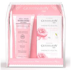 Kit Giovana Baby Eterno Encanto Classic Loção Hidratante + 2 Sabonetes Em Barra