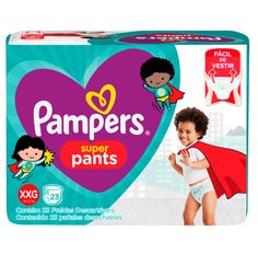 Fralda Descartável Pampers Super Pants Pacotão XXG Com 23 Unidades