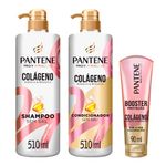 2022101744-Kit-Pantene-Shampoo-Condicionador-E-Booster-De-Protecao-Colageno---3-Unidades