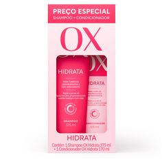 Kit OX Hidrata Shampoo 375ml E Condicionador 170ml