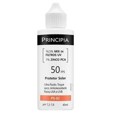 Protetor Solar Facial Ultra Fluido Principia Fps50 Ps-02 40ml