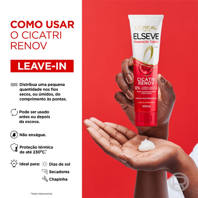 Leave In De Tratamento Elseve Reparação Total 5 Cicatri Renov 100ml ...